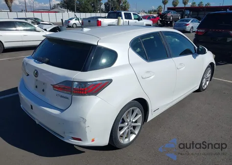 2011 Lexus Ct 200H Premium from USA, damaged, VIN JTHKD5BHXB2019819